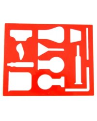 Трафарет химика. Колбы, штативы и т.д. (12С 839-08)