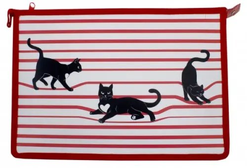 Папка для тетрадей &quot;Черные коты&quot; (А4) (46624)