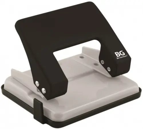 Дырокол металлический 20 листов,с линейкой,черно-серый (DMc_20a 6420)