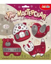 Игрушка из фетра своими руками. Новогодние игрушки - 2