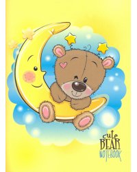 Записная книжка, 48 листов, А6, Мишутка и месяц (С3628-05)