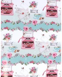 Бумага упаковочная &quot;Печатная машинка&quot; (39487)