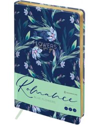 Ежедневник недатированный Blue flowers, А5, 136 листов