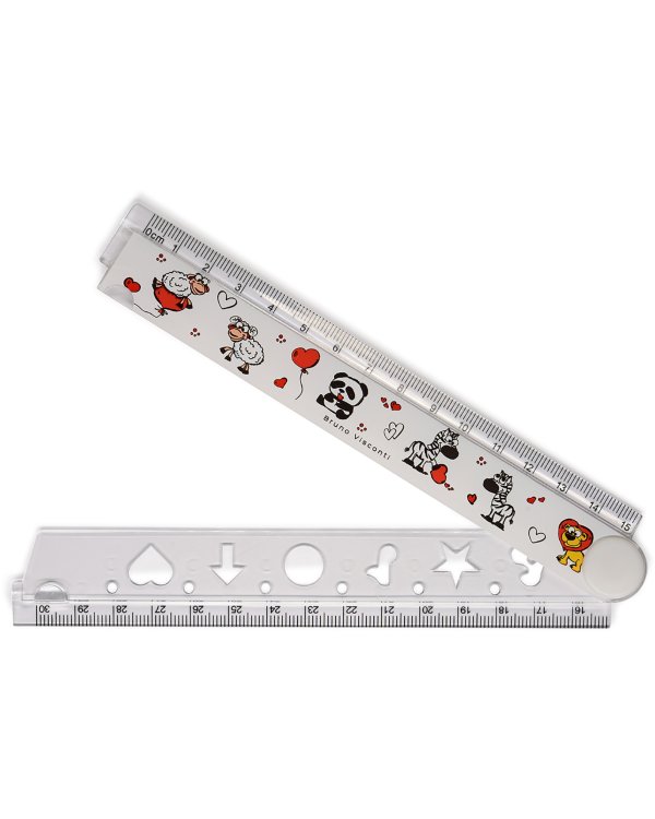 Линейка пластиковая 15/30 см "Веселые зверушки" (45-0010/02)