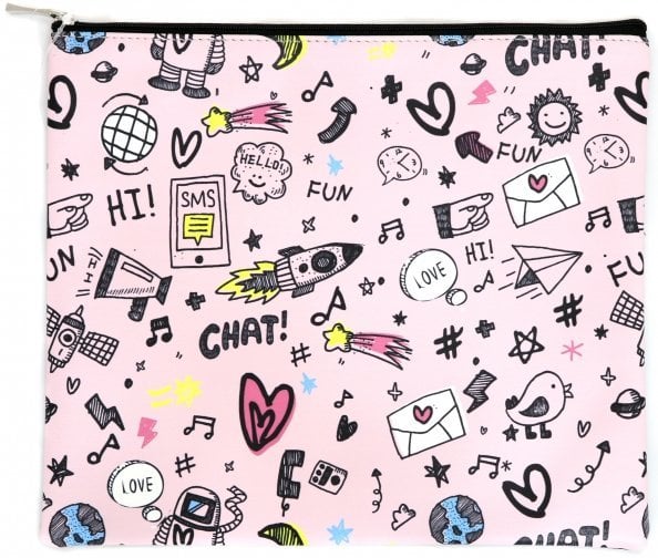 Папка для тетрадей "Sketch" (А5+, иск. кожа, на молнии) (IFC007)