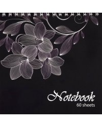 Блокнот "Серебряный цветок" (60 листов, клетка) (99679)