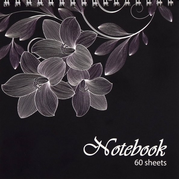 Блокнот "Серебряный цветок" (60 листов, клетка) (99679)