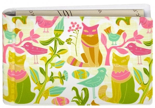 Визитница однорядная "Кот розовый" на 28 карт (2054.Т8)