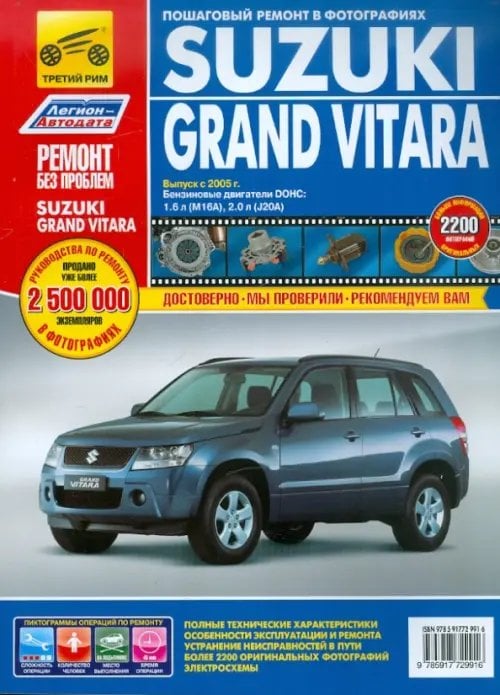 Suzuki Grand Vitara. Руководство по эксплуатации, техническому обслуживанию и ремонту