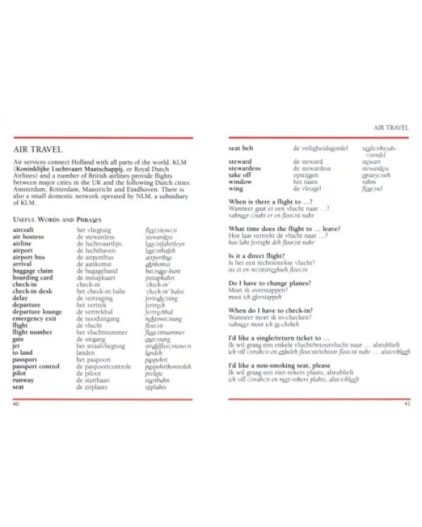 Dutch Phrase Book