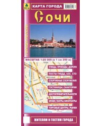 Сочи. Карта города