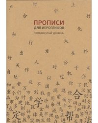Прописи для китайских иероглифов. Продвинутый уровень