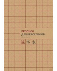 Прописи для китайских иероглифов, А4, мелкая клетка