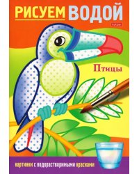 Раскраска Рисуем водой. Птицы