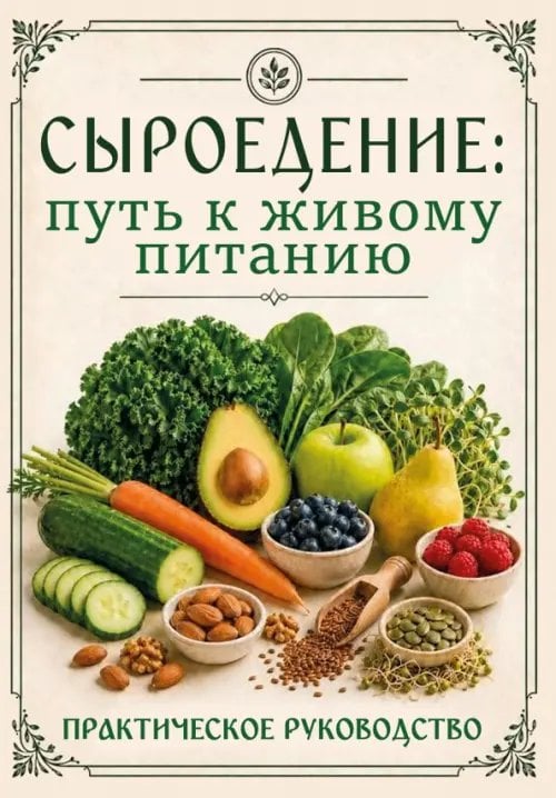 Обложка книги «Сыроедение. Путь к живому питанию. Практическое руководство» — Матвеев Сергей Александрович, ISBN 9785002286188