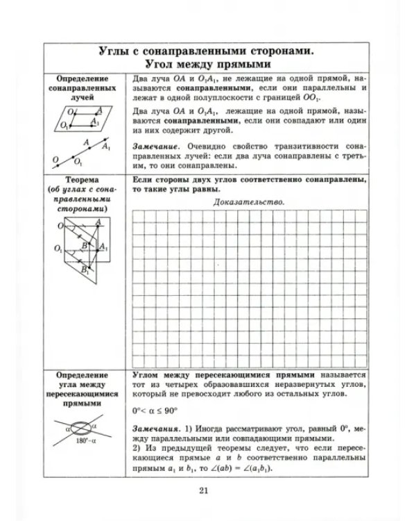 Геометрия. 10 класс. Тетрадь - конспект