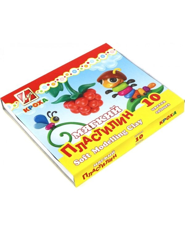 Пластилин "Кроха" мягкий (10 цветов)