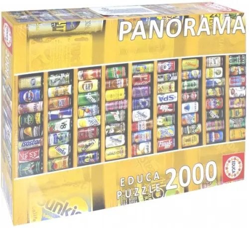 Пазл-панорама. Коллекция банок, 2000 деталей Пазл-панорама. Коллекция банок, 2000 деталей
