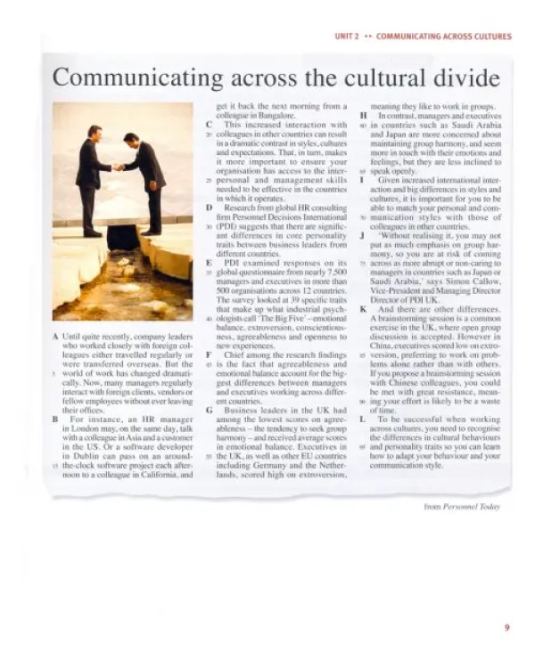 Market Leader ESP Book - Working Across Cultures