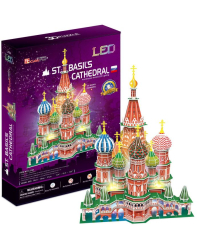 CUBICFUN 3D пазл Храм Василия Блаженного c LED