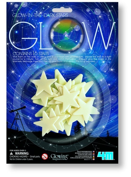 4М Звезды светящиеся в темноте, 16 шт.