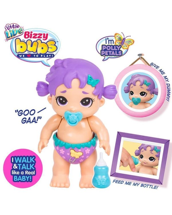 LITTLE LIVE BIZZY BUBS  BOLLY интерактивный пупсик 12cm