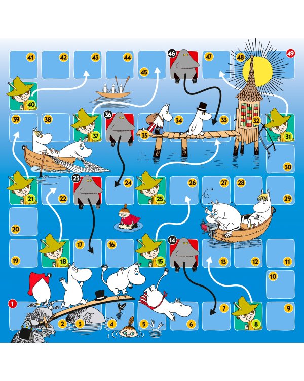 TREFL MOOMIN Муми-тролли змеи&лестницы