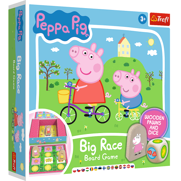 TREFL PEPPA PIG Свинка Пеппа Большая гонка настольная игра TREFL PEPPA PIG Свинка Пеппа Большая гонка настольная игра
