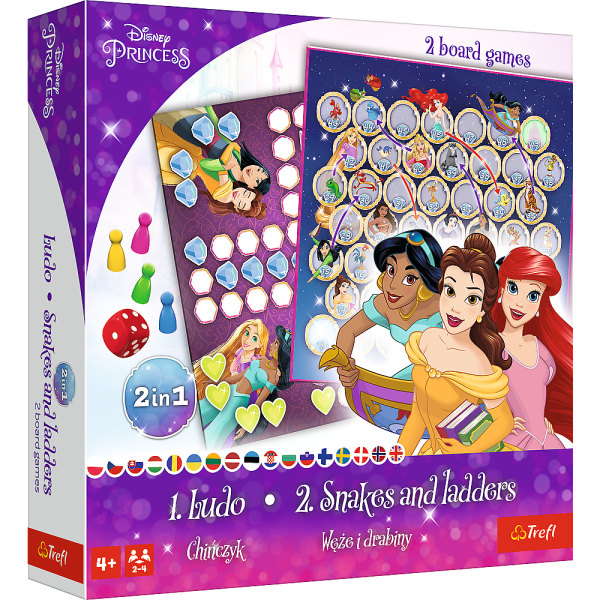 TREFL DISNEY PRINCESS Настольная игра 2 в 1 Принцессы