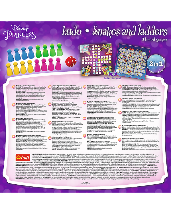 TREFL DISNEY PRINCESS Настольная игра 2 в 1 Принцессы