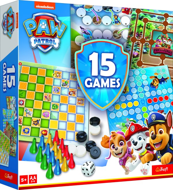 TREFL PAW PATROL Комплект настольных игр 15 в 1
