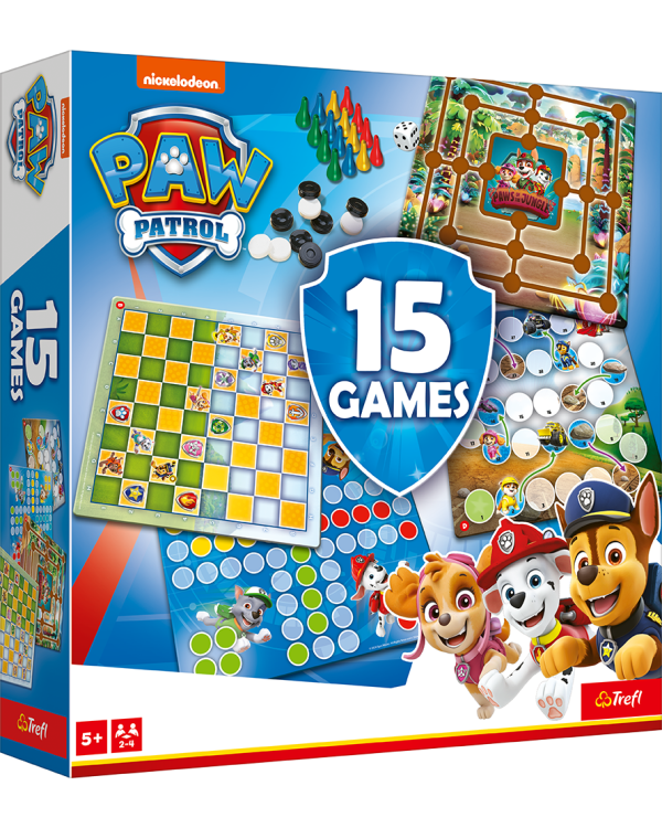 TREFL PAW PATROL Комплект настольных игр 15 в 1