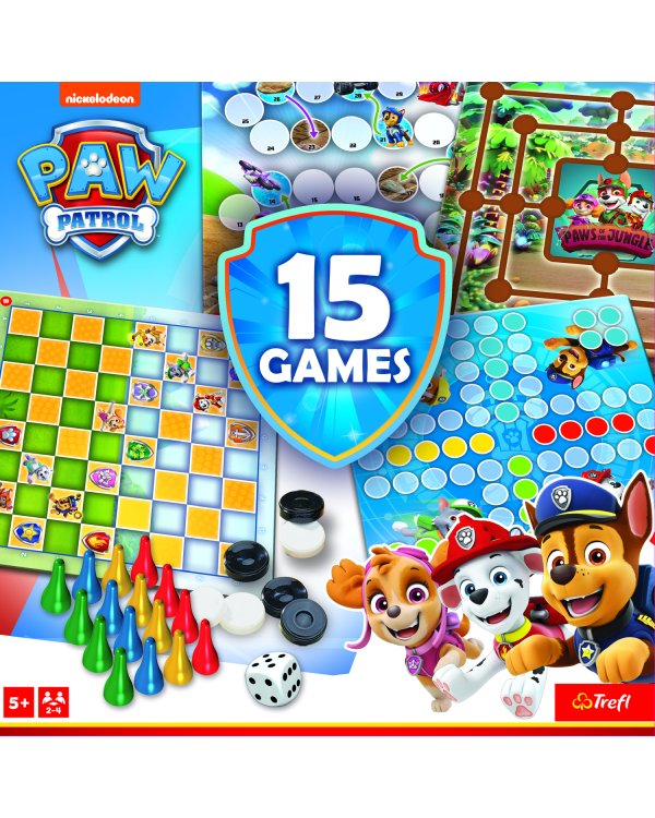 TREFL PAW PATROL Комплект настольных игр 15 в 1