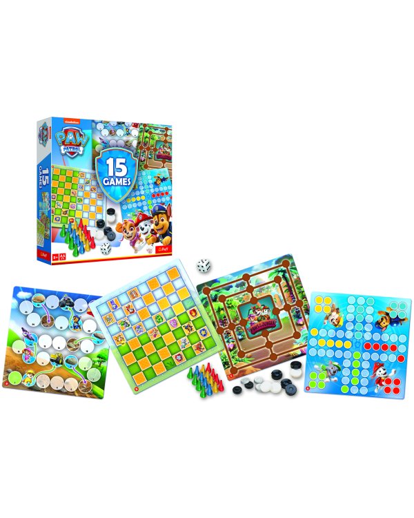 TREFL PAW PATROL Комплект настольных игр 15 в 1