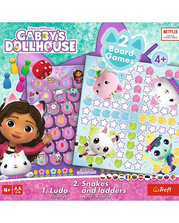 TREFL GABBY´S DOLLHOUSE Настольная игра 2 в 1