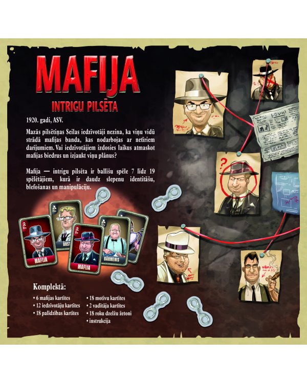 TREFL Мафия настольная игра (на латыш. яз.)