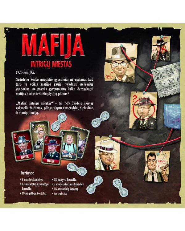TREFL Мафия настольная игра (на лит. яз.)