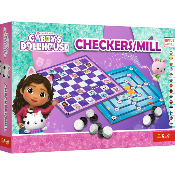 TREFL GABBY´S DOLLHOUSE Настольная игра Шашки & Мельница