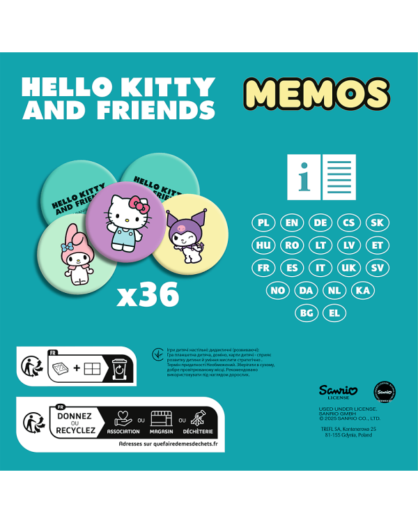 TREFL HELLO KITTY Мемо Хелло Китти