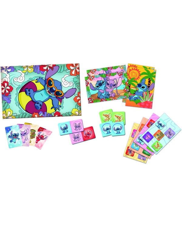TREFL DISNEY STITCH 8in1 Mix&play набор настольных игр
