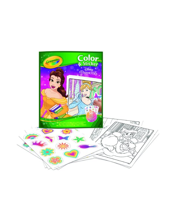 CRAYOLA PRINCESS Раскраска с наклейками