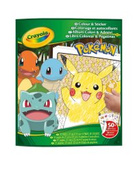 CRAYOLA POKEMON раскраска со стикерами