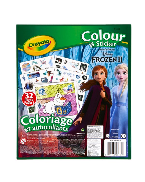 CRAYOLA FROZEN 2 Раскраска с наклейками