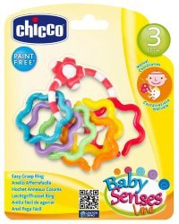 CHICCO прорезыватель "Кольца", 3 м+