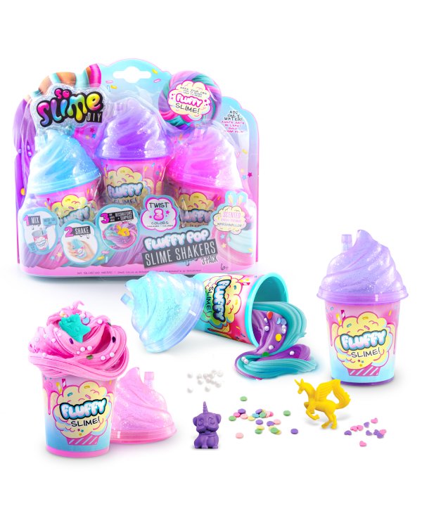 SO SLIME Игровой набор для создания слайма Fluffy shaker, 3 шт