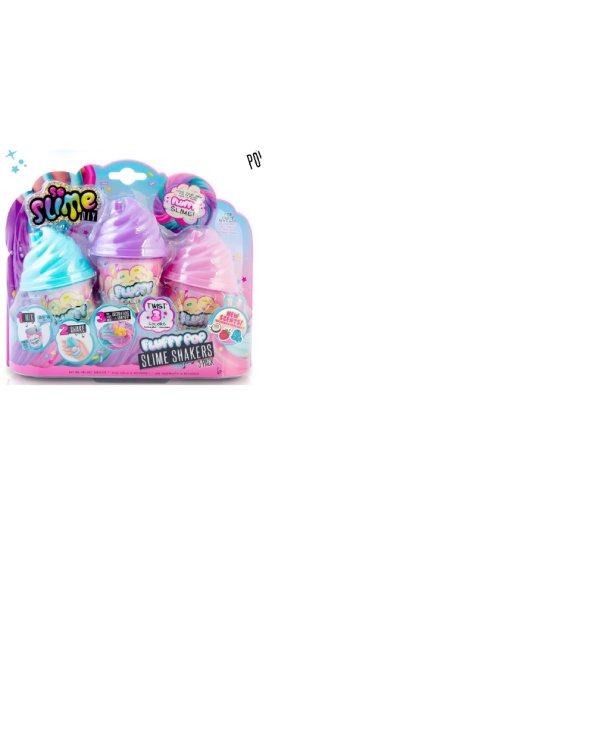 SO SLIME Игровой набор для создания слайма Fluffy shaker, 3 шт