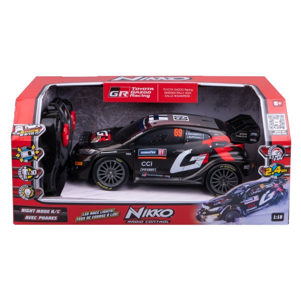 NIKKO Радиоуправляемая машина Toyota GR #69 Рованпера, масштаб 1:18