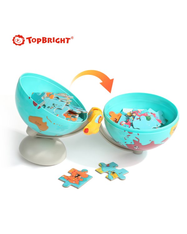 Дополнительное изображение книги «TOPBRIGHT Пазл "Карта мира" в глобусе, 64 шт.»