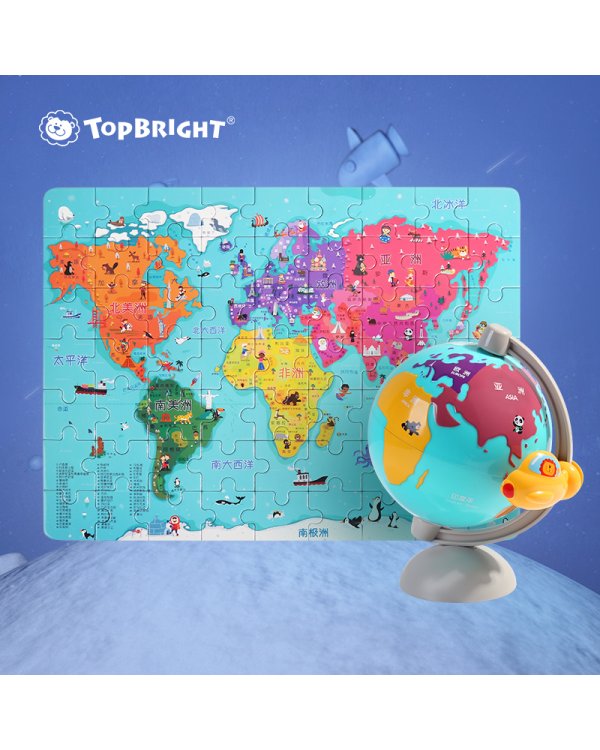 Дополнительное изображение книги «TOPBRIGHT Пазл "Карта мира" в глобусе, 64 шт.»