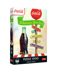 TREFL Premium Plus Пазл Coca-Cola: куда бы ты ни пошёл, 1000 шт.